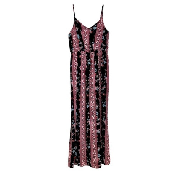 Pink Rose bohemian maxi dress - Picture 1 of 8